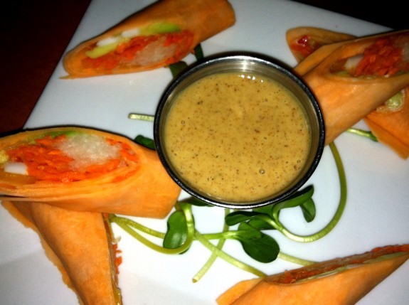 blossom NYC raw sweet potato rolls