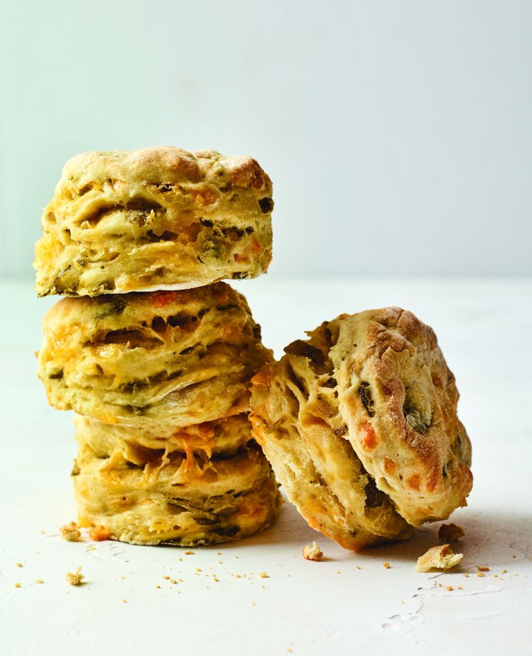 cheez-y green chile biscuits