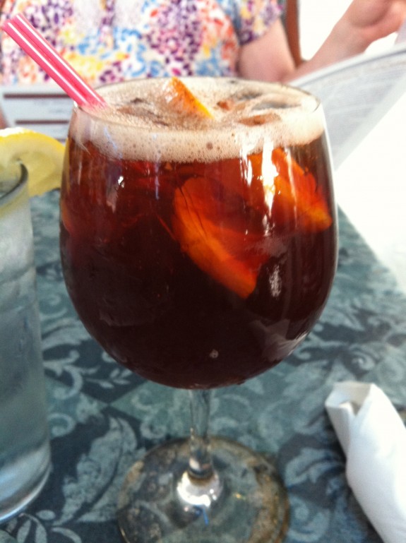 Greek Wine Sangria and Hellas Green Restaurant, Tarpon Springs Florida
