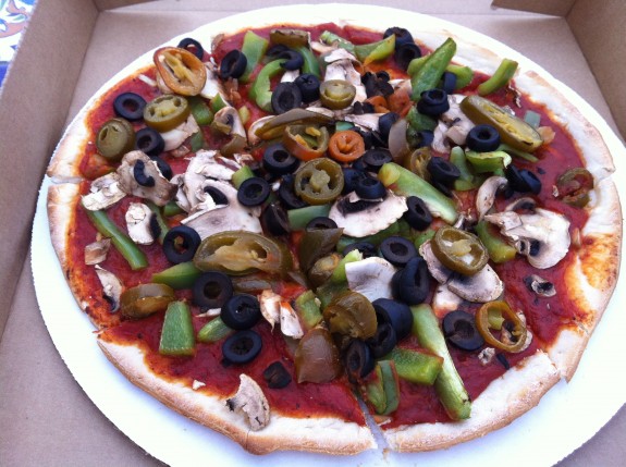 Pizza at Duffer's in Sebring, FL