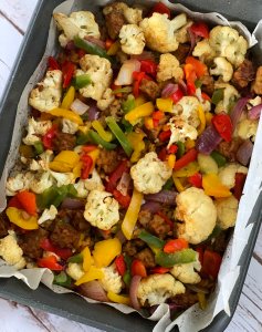 Sweet Tamari Tempeh with Roasted Vegetables by JL Fields
