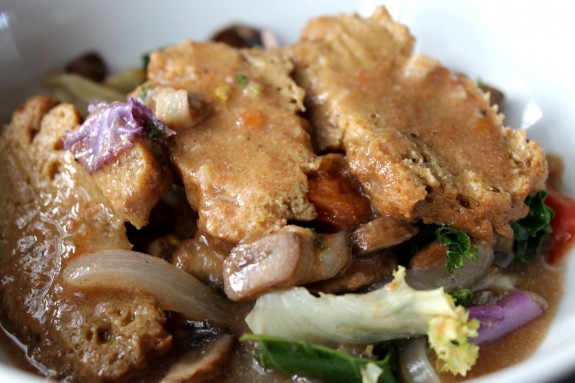 Cinnamon-Gingered Seitan with Coconut Gravy